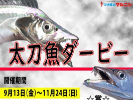 2019年太刀魚ダービー開催します。